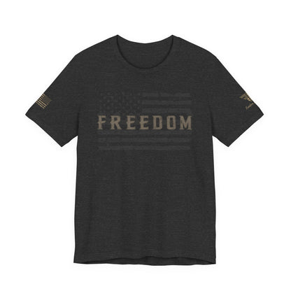 Distressed Freedom American Flag T-Shirt | Patriotic Tee