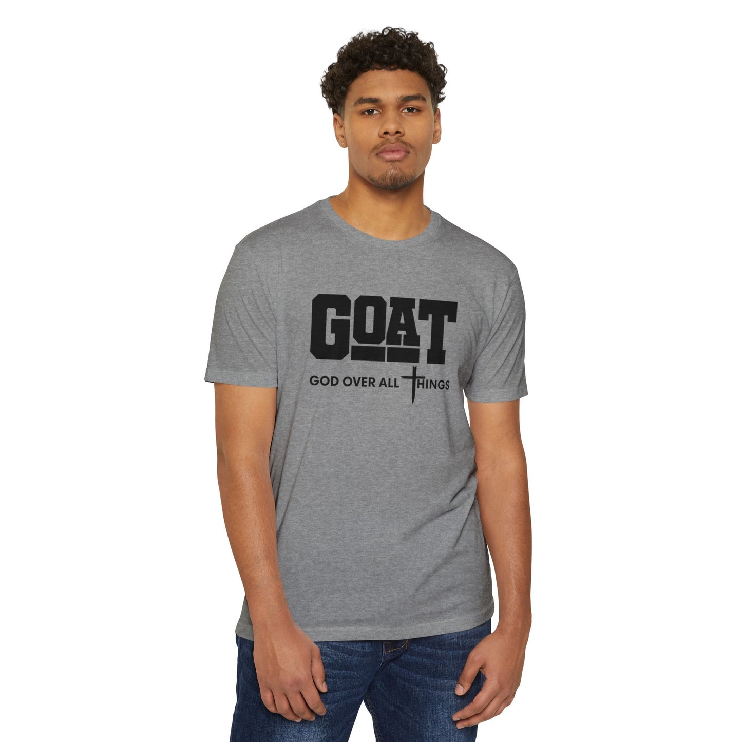 GOAT God Over All Things Unisex Faith Tee