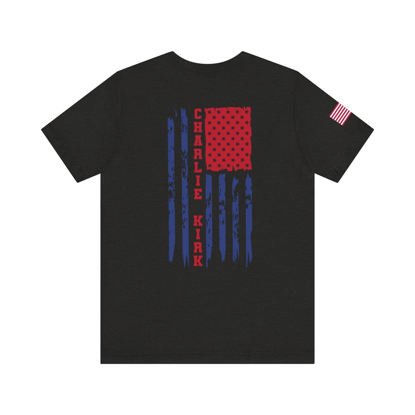 Charlie Kirk American Flag T-Shirt – Unisex Patriotic Freedom Shirt for Conservatives & TPUSA Supporters