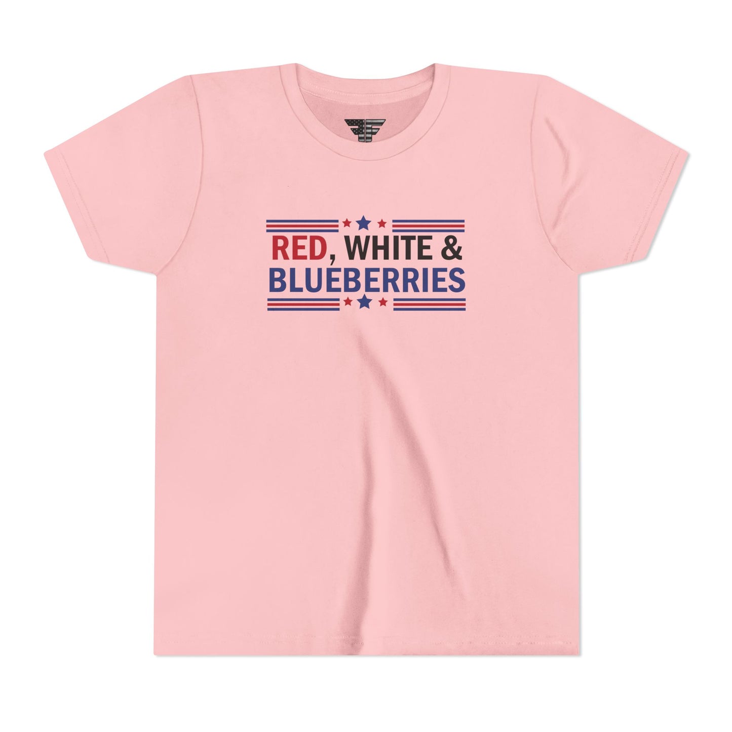 Red, White, and Blueberries Charlie Kirk Youth T-Shirt – Patriotic Memorial Tee
