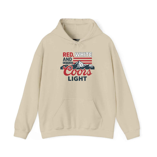 Red, White & Coors Light Hoodie – Patriotic Beer Hoodie