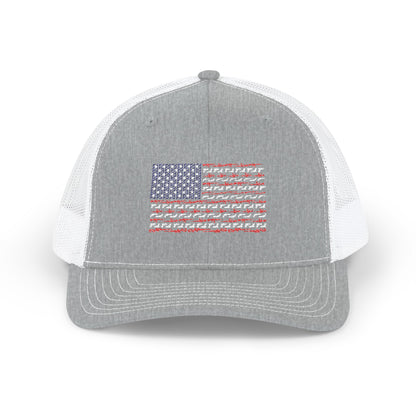Freedom Loaded Premium Cap – Richardson 112 Patriotic USA Flag Gun Design