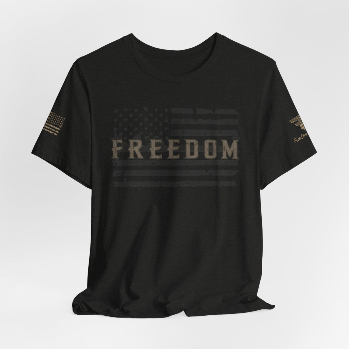 Distressed Freedom American Flag T-Shirt | Patriotic Tee