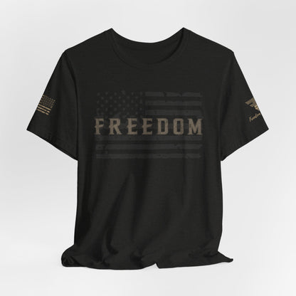 Distressed Freedom American Flag T-Shirt | Patriotic Tee