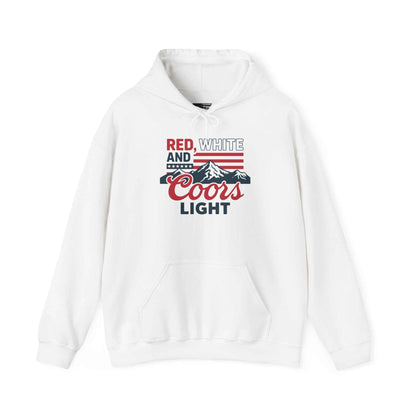 Red, White & Coors Light Hoodie – Patriotic Beer Hoodie