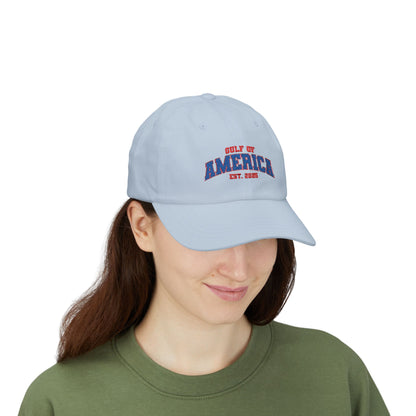 Gulf of America Classic Adjustable White Baseball Hat