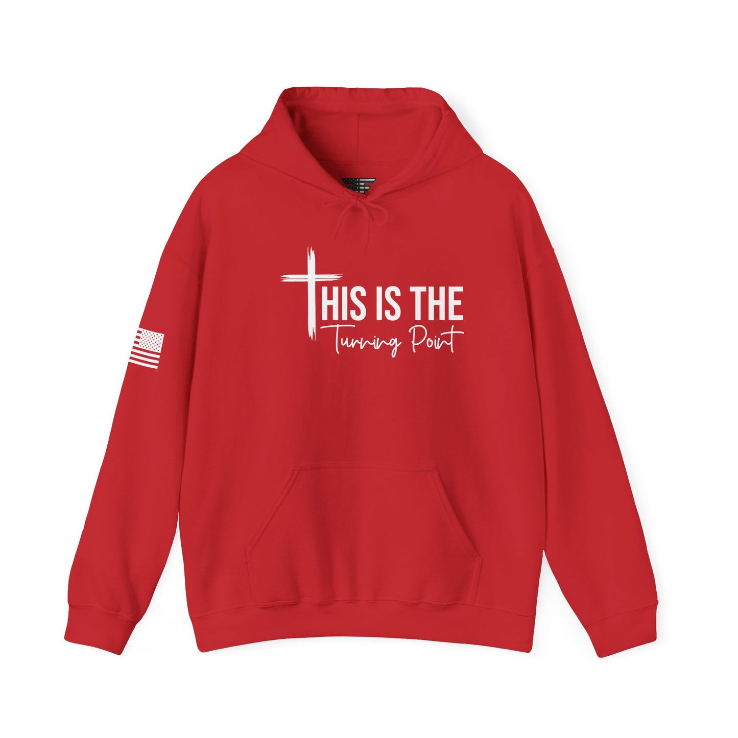 This Is The Turning Point” Hoodie – Unisex Patriotic TPUSA Sweatshirt