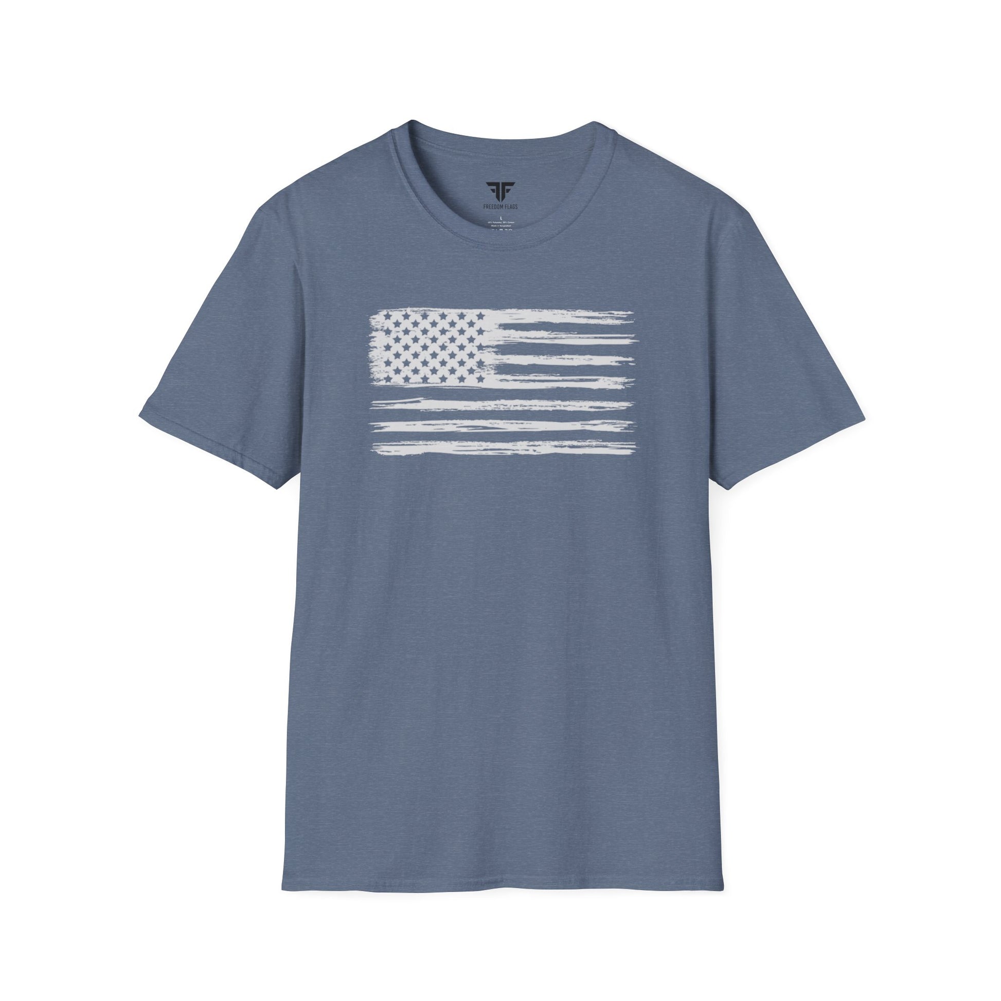 American Flag Vintage Unisex Softstyle T-Shirt - Freedom Flag Co.