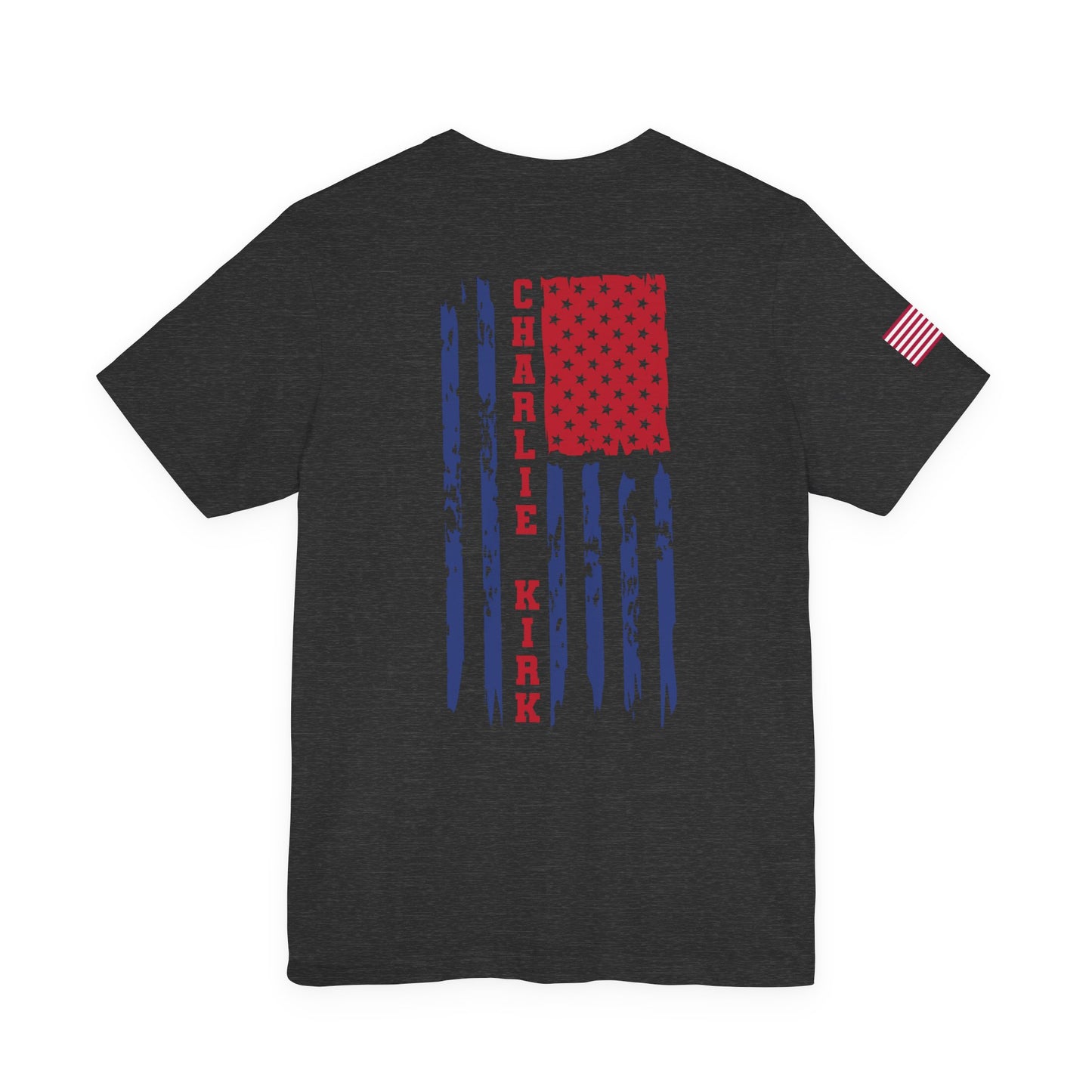 Charlie Kirk American Flag T-Shirt – Unisex Patriotic Freedom Shirt for Conservatives & TPUSA Supporters