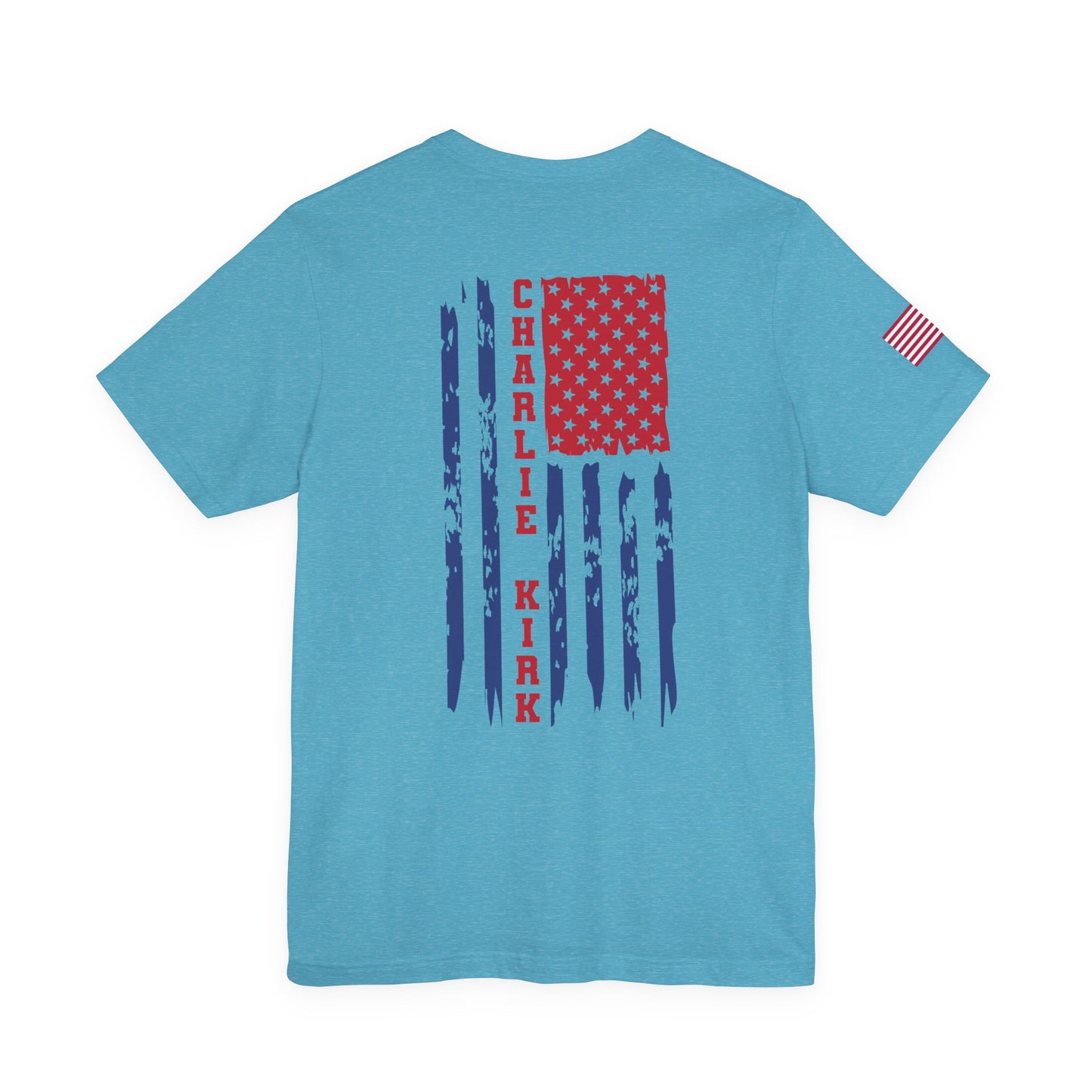 Charlie Kirk American Flag T-Shirt – Unisex Patriotic Freedom Shirt for Conservatives & TPUSA Supporters