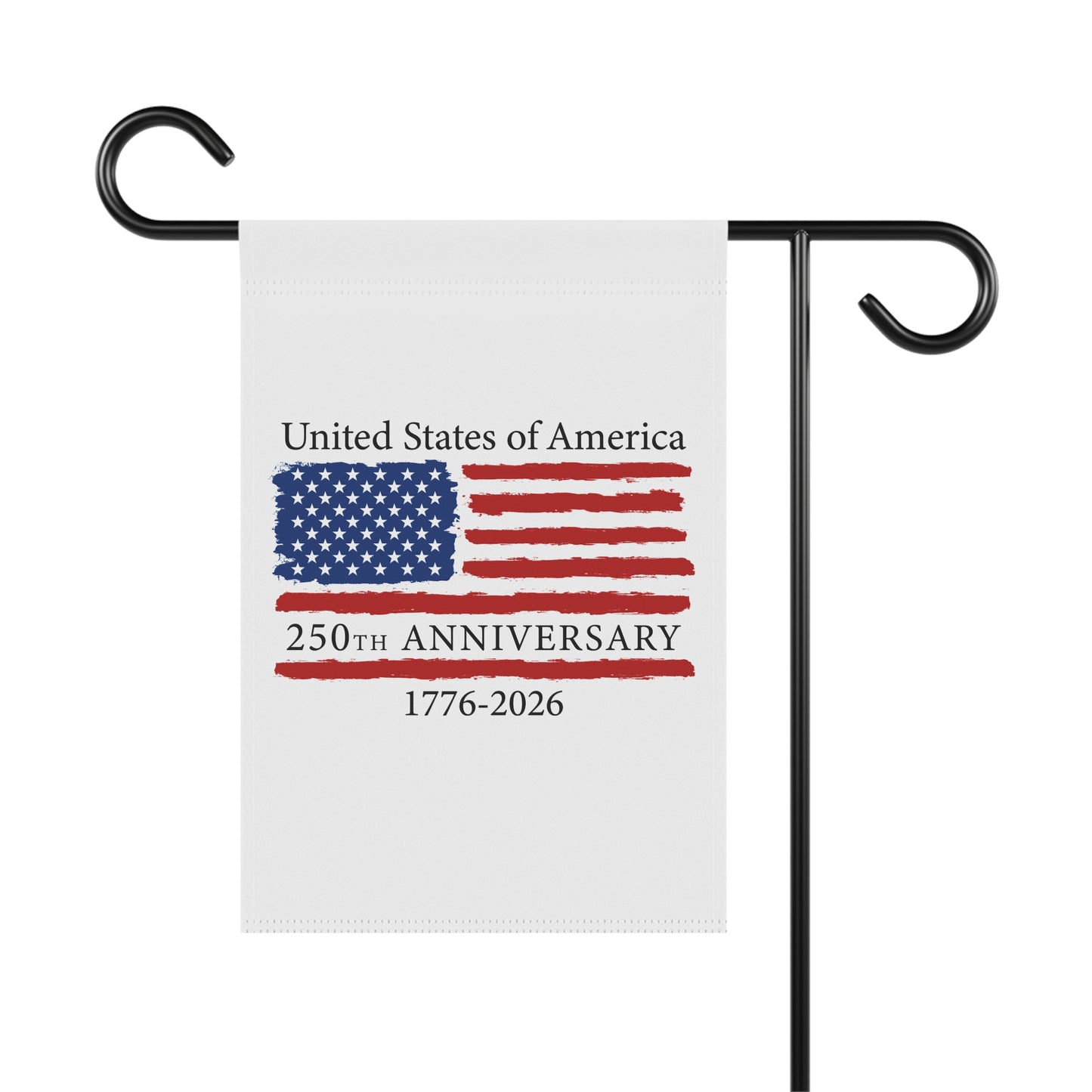 250th Anniversary USA Flag Garden Banner (12×18) | America’s Semiquincentennial 1776–2026