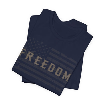Distressed Freedom American Flag T-Shirt | Patriotic Tee