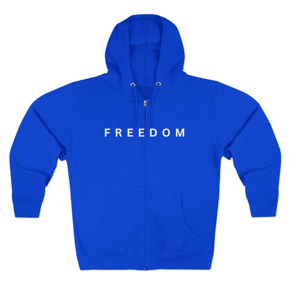 Freedom Unisex Full-Zip Hoodie – Charlie Kirk & TPUSA Tribute