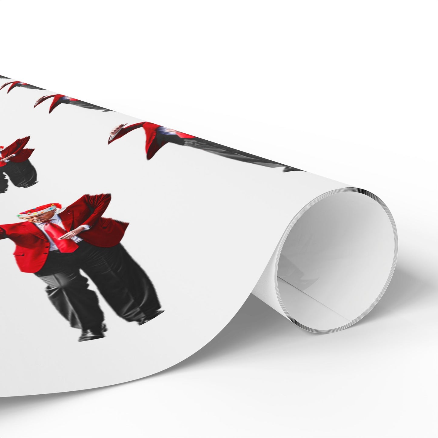 Trump Dancing Wrapping Paper – Funny Patriotic Gift Wrap for Christmas, Birthdays & Holidays | MAGA USA President Gift Paper Roll