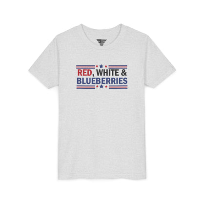 Red, White, and Blueberries Charlie Kirk Youth T-Shirt – Patriotic Memorial Tee