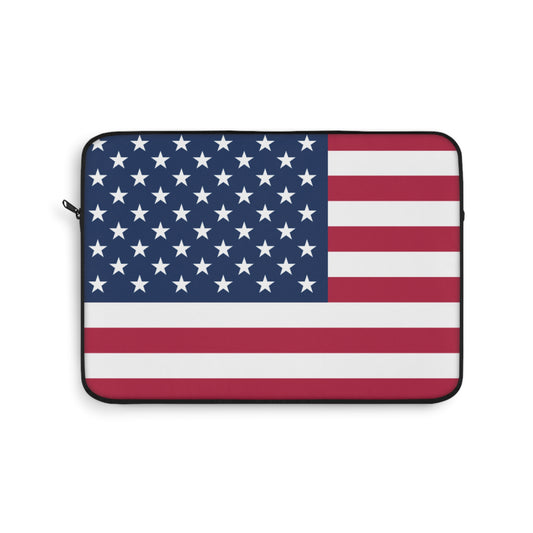 Patriotic Laptop Sleeve, American Flag Design, Tech Accessory, Gift for Students, USA Pride, Independence Day, College Essentials