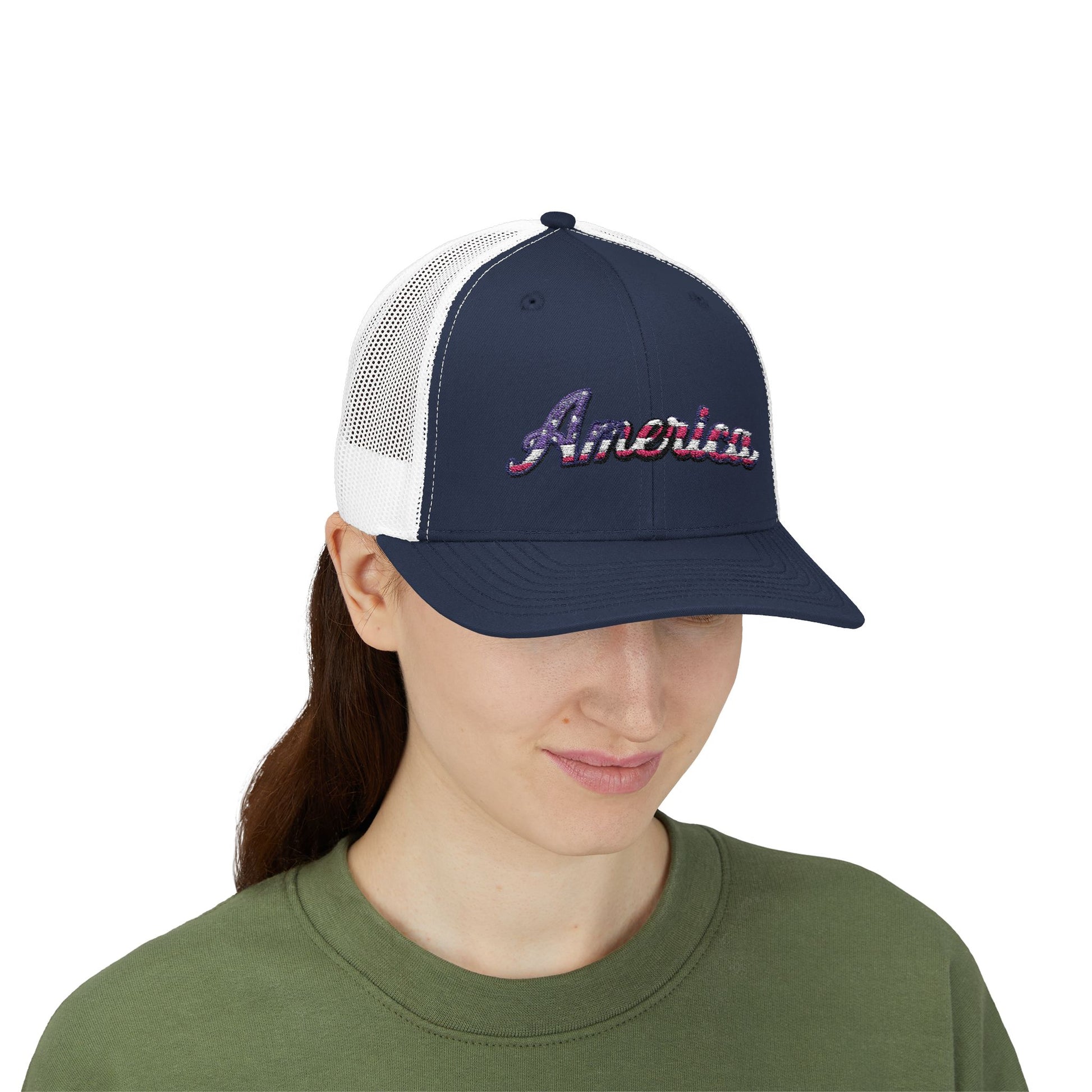 America Embroidered Snapback Cap - Freedom Flag Co.