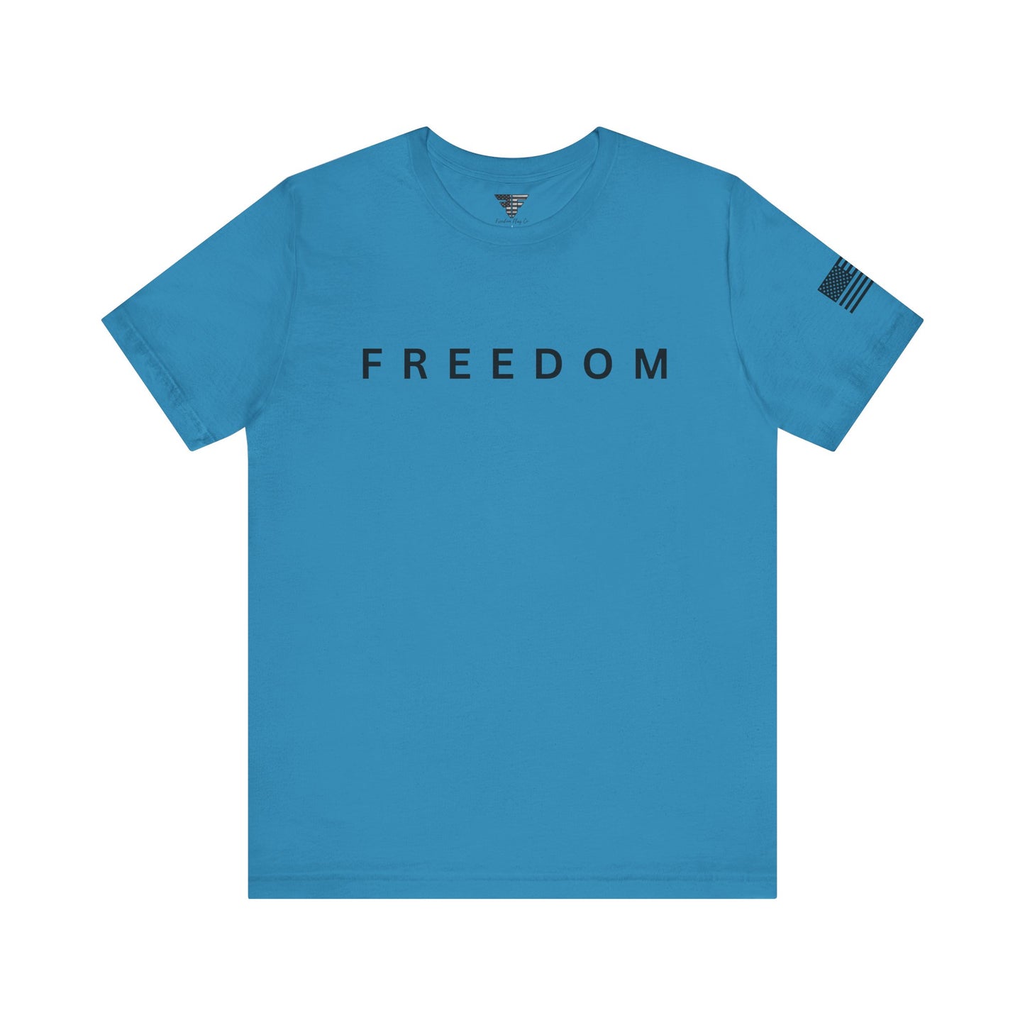 Premium Charlie Kirk Freedom Shirt Unisex | Patriotic Tee w/ Flag Sleeve