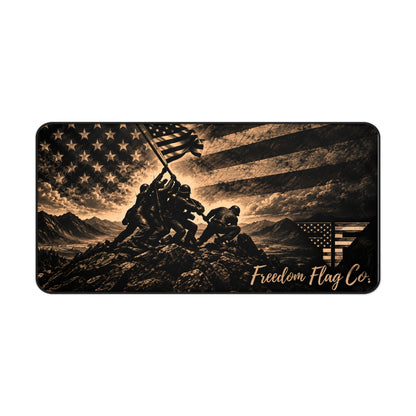 The Price of Freedom™ Desk Mat – Patriotic American Flag Mouse Pad | 12" x 22"