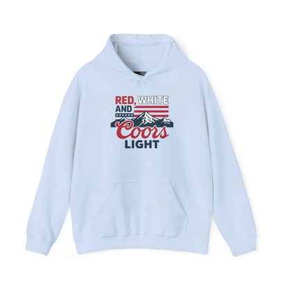 Red, White & Coors Light Hoodie – Patriotic Beer Hoodie