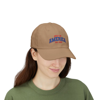 Gulf of America Classic Adjustable White Baseball Hat