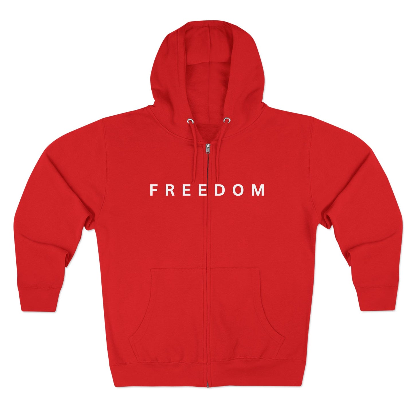 Freedom Unisex Full-Zip Hoodie – Charlie Kirk & TPUSA Tribute