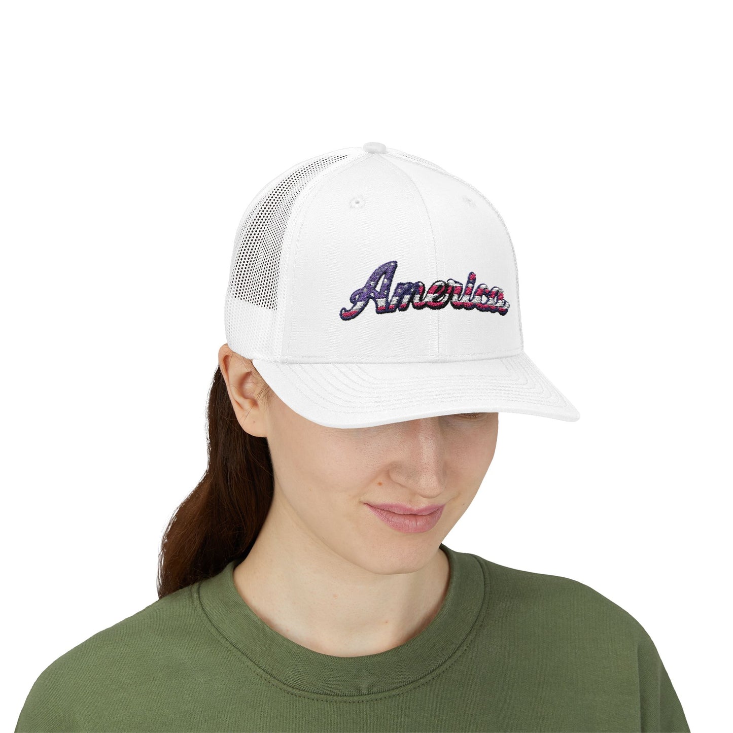 America Embroidered Snapback Cap - Freedom Flag Co.