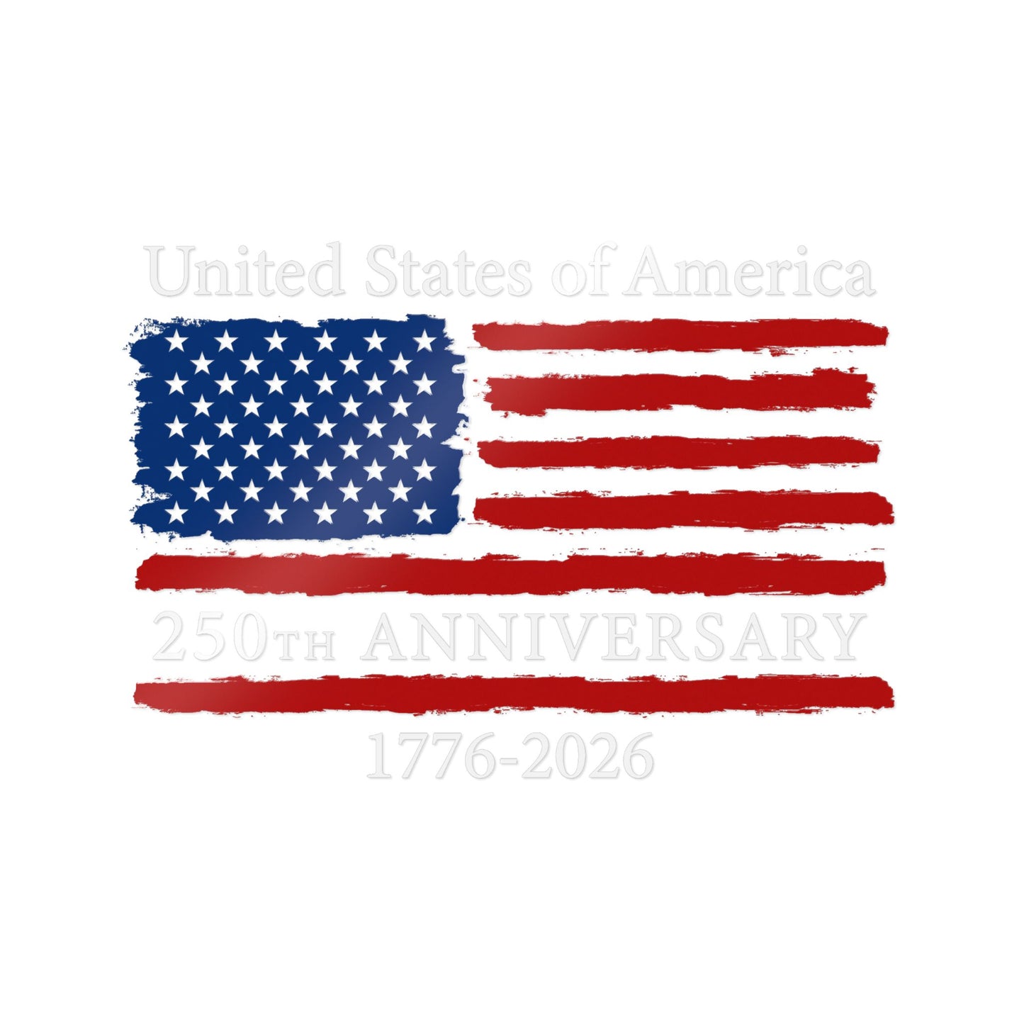 USA 250th Anniversary Vinyl Decal Sticker – 1776–2026 Patriotic Window & Car Decal