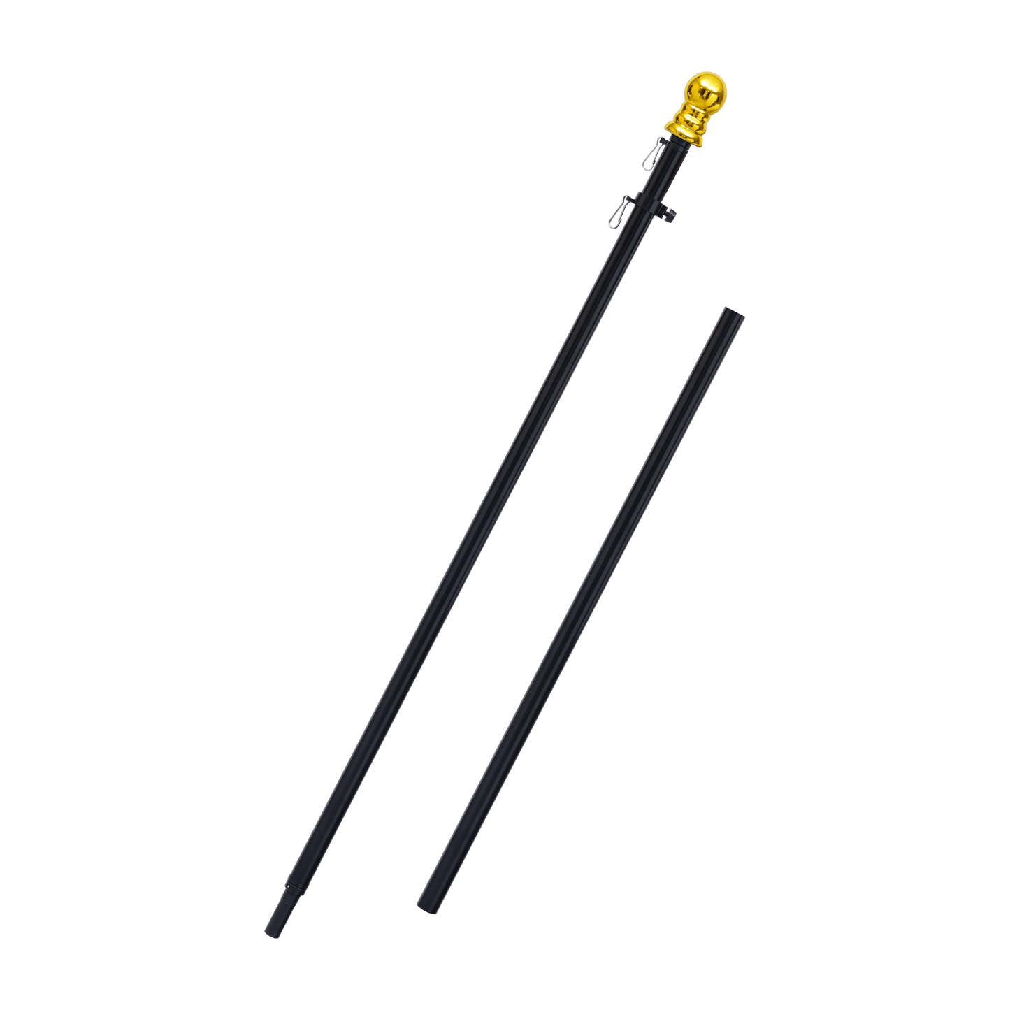 6FT aluminum flagpole assembly detail
