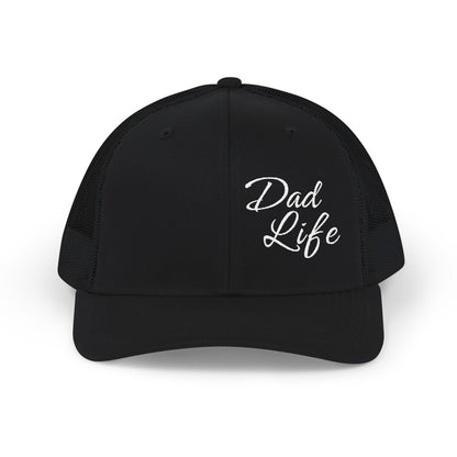 Dad Life Premium Richardson 112 Trucker Cap – Classic Mesh Snapback Hat for Fathers