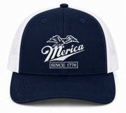 Merica Since 1776 Richardson 112 Trucker Hat | Patriotic Embroidered Cap