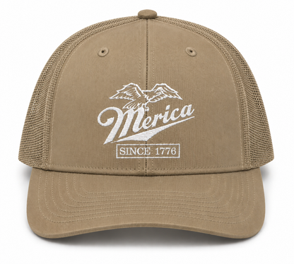 Merica Since 1776 Richardson 112 Trucker Hat | Patriotic Embroidered Cap
