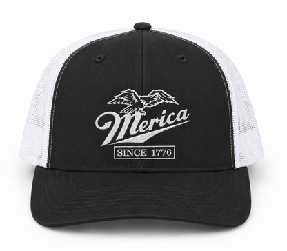 Merica Since 1776 Richardson 112 Trucker Hat | Patriotic Embroidered Cap