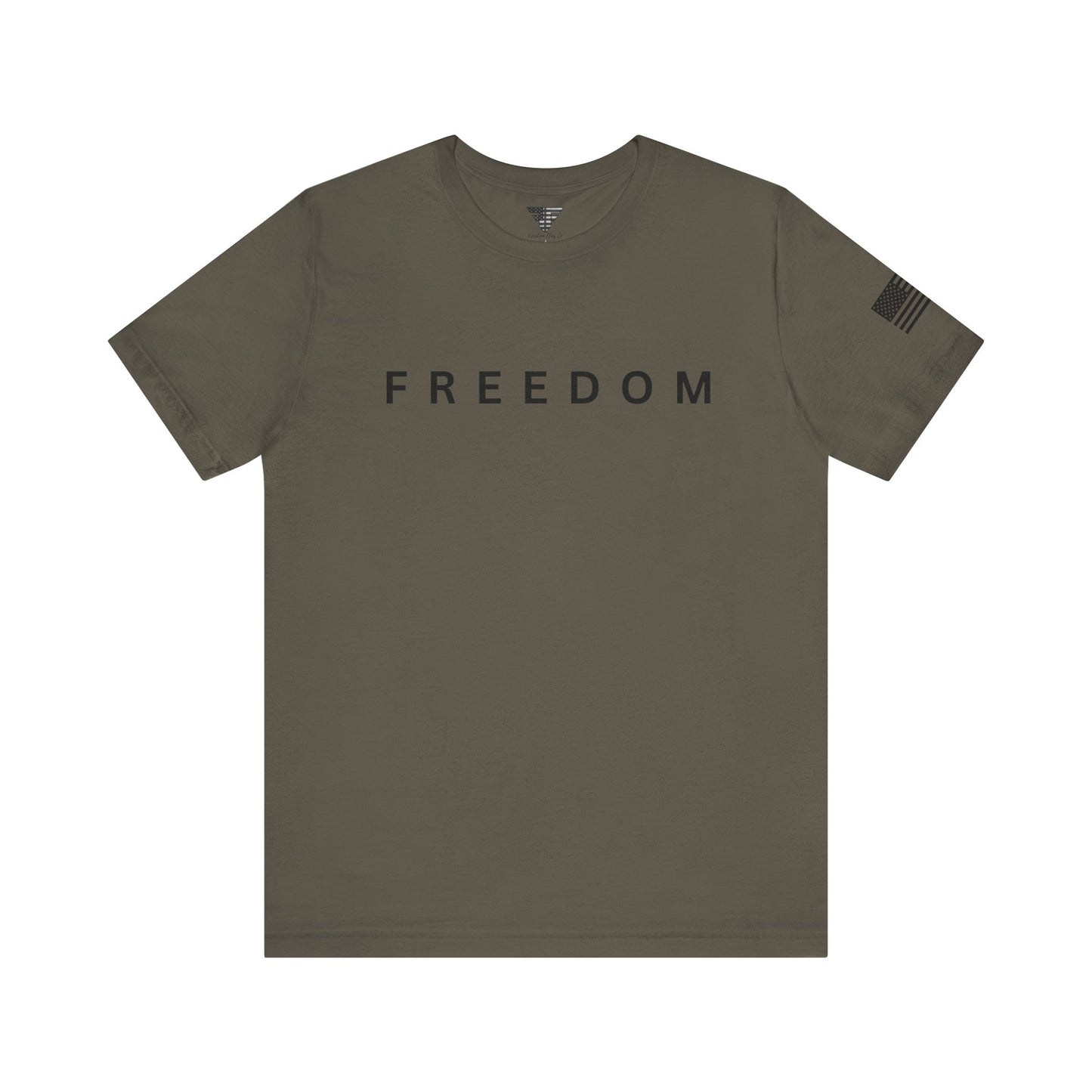 Premium Charlie Kirk Freedom Shirt Unisex | Patriotic Tee w/ Flag Sleeve