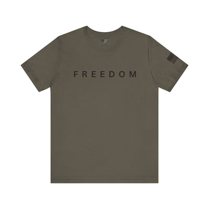 Premium Charlie Kirk Freedom Shirt Unisex | Patriotic Tee w/ Flag Sleeve