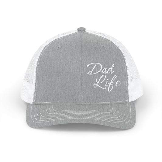 Dad Life Premium Richardson 112 Trucker Cap – Classic Mesh Snapback Hat for Fathers