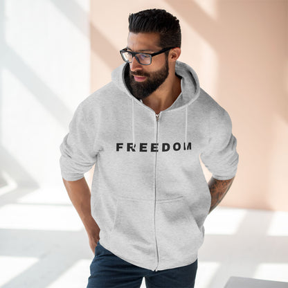 Freedom Unisex Full-Zip Hoodie – Charlie Kirk & TPUSA Tribute