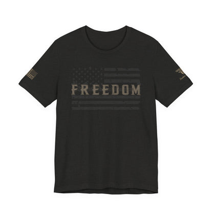 Distressed Freedom American Flag T-Shirt | Patriotic Tee