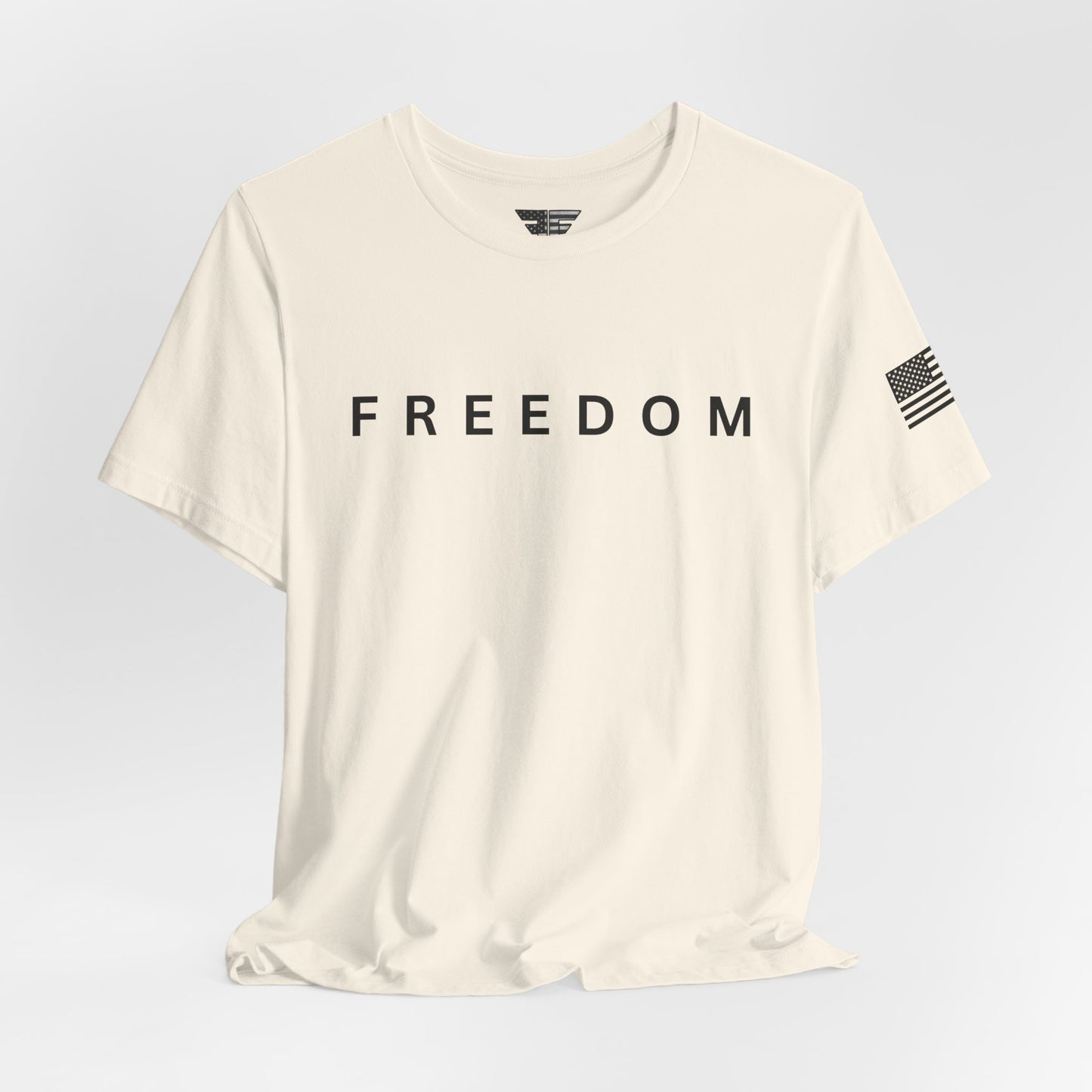Premium Charlie Kirk Freedom Shirt Unisex | Patriotic Tee w/ Flag Sleeve