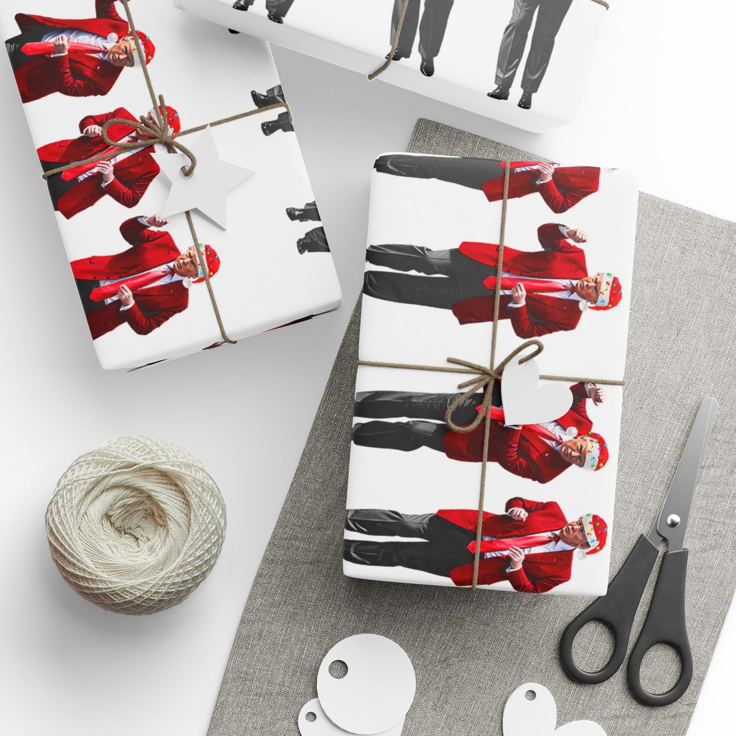 Trump Dancing Wrapping Paper – Funny Patriotic Gift Wrap for Christmas, Birthdays & Holidays | MAGA USA President Gift Paper Roll
