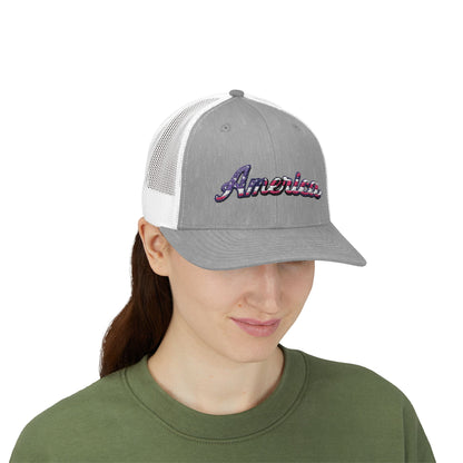 America Embroidered Snapback Cap - Freedom Flag Co.