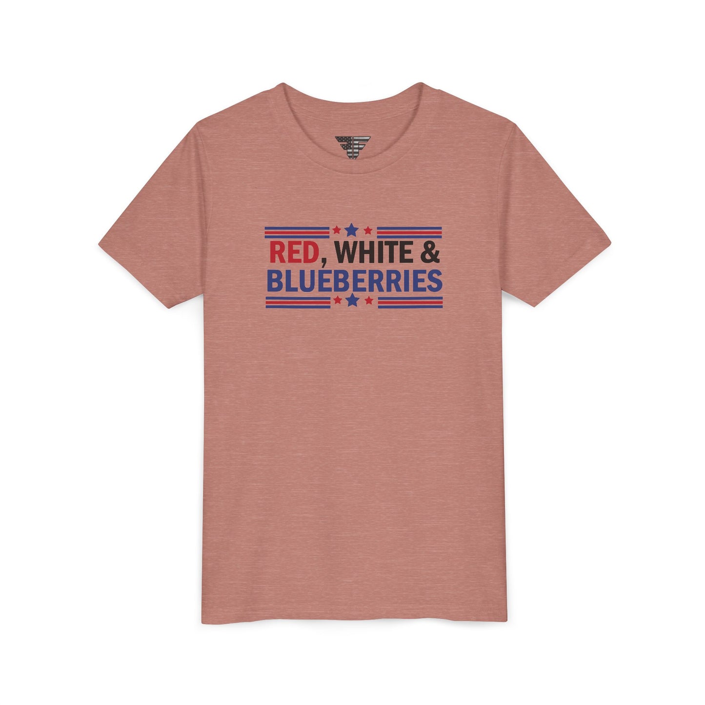 Red, White, and Blueberries Charlie Kirk Youth T-Shirt – Patriotic Memorial Tee