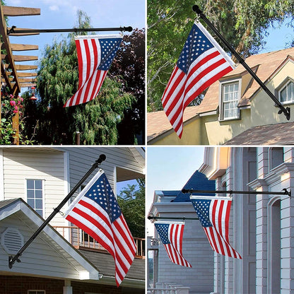 Wall Mount Retractable flag holder Top House Wall Bracket Base 6Ft Stand Flagpole Collapsible  Holder/Kit outdoor flag mast