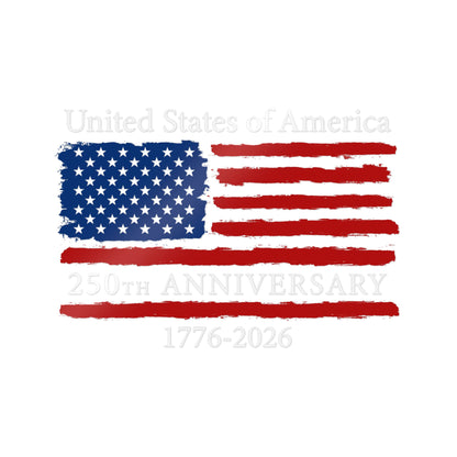 USA 250th Anniversary Vinyl Decal Sticker – 1776–2026 Patriotic Window & Car Decal