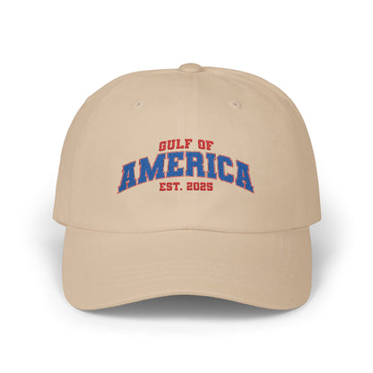 Gulf of America Classic Adjustable White Baseball Hat