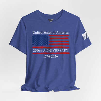 America 250 Unisex T-Shirt | United States Semiquincentennial Patriotic Flag Tee (1776–2026)