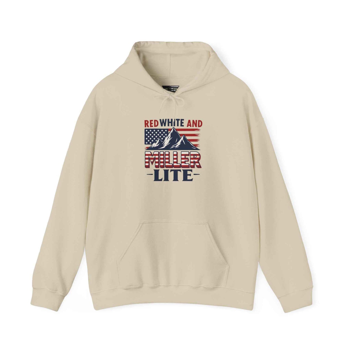 Red, White & Miller Lite Hoodie – Patriotic Beer Hoodie