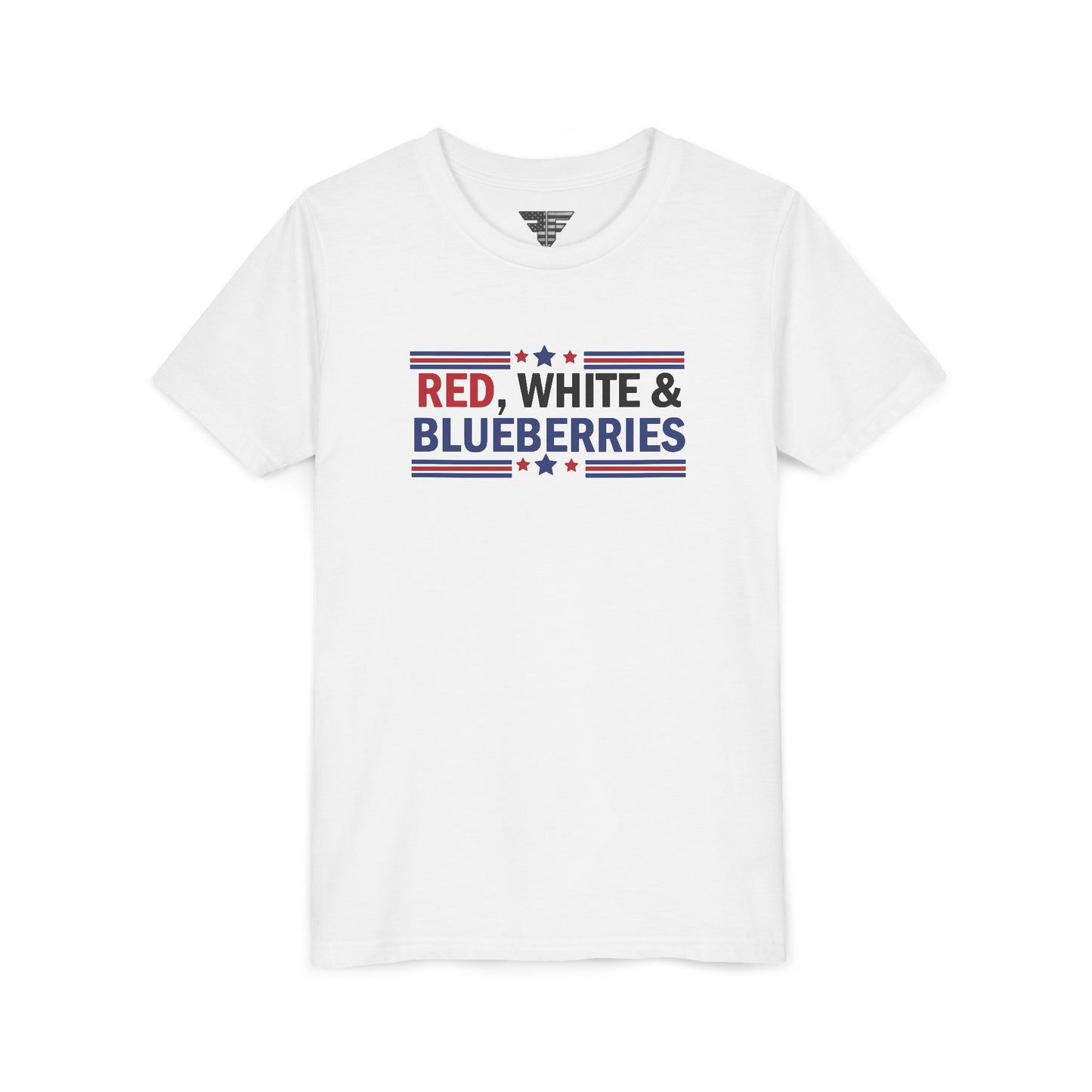 Red, White, and Blueberries Charlie Kirk Youth T-Shirt – Patriotic Memorial Tee