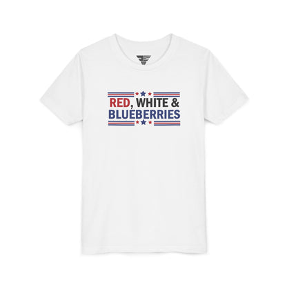 Red, White, and Blueberries Charlie Kirk Youth T-Shirt – Patriotic Memorial Tee