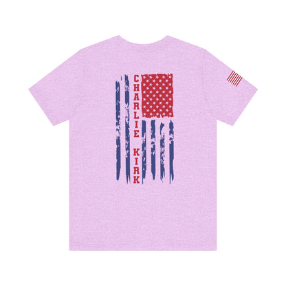 Charlie Kirk American Flag T-Shirt – Unisex Patriotic Freedom Shirt for Conservatives & TPUSA Supporters